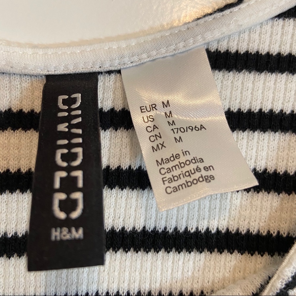 Tight Striped Ribbed Crop - Picture 3 of 4